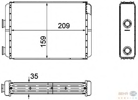 Schimbator caldura, incalzire habitaclu 8FH 351 308-251 BEHR HELLA SERVICE - Schimbator caldura Schimbator caldura, incalzire habitaclu 8FH 351 308-251 BEHR HELLA SERVICE - Schimbator caldura