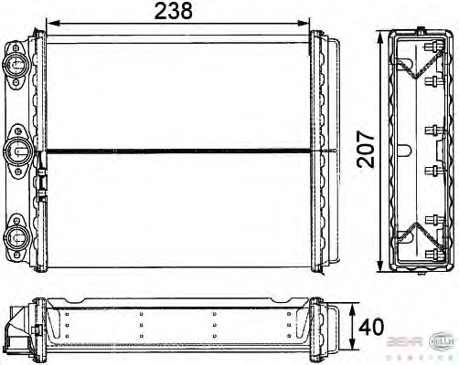 Schimbator caldura, incalzire habitaclu 8FH 351 311-611 BEHR HELLA SERVICE - Schimbator caldura Schimbator caldura, incalzire habitaclu 8FH 351 311-611 BEHR HELLA SERVICE - Schimbator caldura