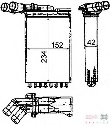 Schimbator caldura, incalzire habitaclu 8FH 351 312-171 BEHR HELLA SERVICE - Radiator incalzire interior Schimbator caldura, incalzire habitaclu 8FH 351 312-171 BEHR HELLA SERVICE - Radiator incalzire interior