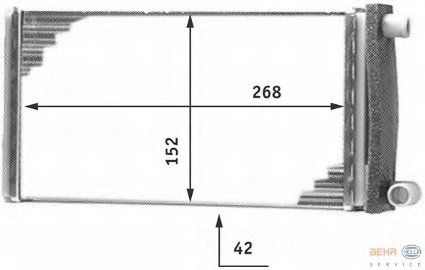 Schimbator caldura, incalzire habitaclu 8FH 351 312-251 BEHR HELLA SERVICE - Radiator incalzire interior Schimbator caldura, incalzire habitaclu 8FH 351 312-251 BEHR HELLA SERVICE - Radiator incalzire interior