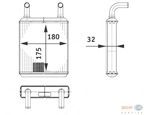 Schimbator caldura, incalzire habitaclu 8FH 351 312-581 BEHR HELLA SERVICE - Schimbator caldura Schimbator caldura, incalzire habitaclu 8FH 351 312-581 BEHR HELLA SERVICE - Schimbator caldura