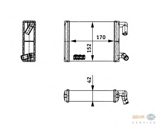 Schimbator caldura, incalzire habitaclu 8FH 351 312-731 BEHR HELLA SERVICE - Schimbator caldura Schimbator caldura, incalzire habitaclu 8FH 351 312-731 BEHR HELLA SERVICE - Schimbator caldura