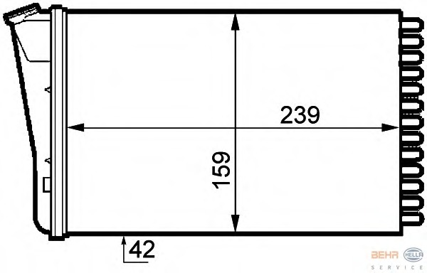 Schimbator caldura, incalzire habitaclu 8FH 351 313-291 BEHR HELLA SERVICE - Schimbator caldura Schimbator caldura, incalzire habitaclu 8FH 351 313-291 BEHR HELLA SERVICE - Schimbator caldura