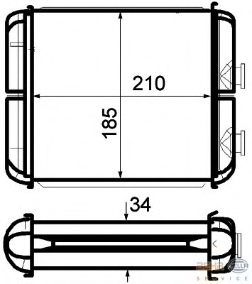 Schimbator caldura, incalzire habitaclu 8FH 351 315-341 BEHR HELLA SERVICE - Schimbator caldura Schimbator caldura, incalzire habitaclu 8FH 351 315-341 BEHR HELLA SERVICE - Schimbator caldura