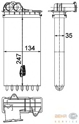 Schimbator caldura, incalzire habitaclu 8FH 351 315-561 BEHR HELLA SERVICE - Radiator incalzire interior Schimbator caldura, incalzire habitaclu 8FH 351 315-561 BEHR HELLA SERVICE - Radiator incalzire interior