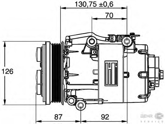 Compresor, climatizare 8FK 351 113-441 BEHR HELLA SERVICE - Compresor/piese Compresor, climatizare 8FK 351 113-441 BEHR HELLA SERVICE - Compresor/piese