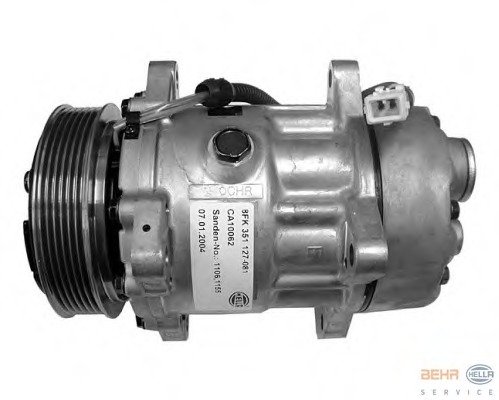 Compresor, climatizare 8FK 351 127-081 BEHR HELLA SERVICE - Compresor/piese Compresor, climatizare 8FK 351 127-081 BEHR HELLA SERVICE - Compresor/piese
