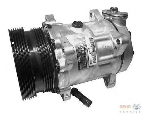 Compresor, climatizare 8FK 351 127-131 BEHR HELLA SERVICE - Compresor/piese