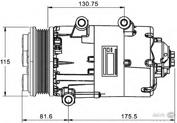 Compresor, climatizare 8FK 351 334-051 BEHR HELLA SERVICE - Compresor/piese Compresor, climatizare 8FK 351 334-051 BEHR HELLA SERVICE - Compresor/piese
