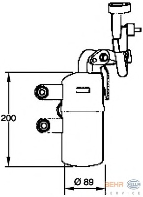 uscator,aer conditionat 8FT 351 335-111 BEHR HELLA SERVICE - Uscator uscator,aer conditionat 8FT 351 335-111 BEHR HELLA SERVICE - Uscator