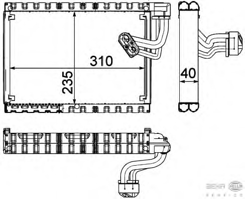 evaporator,aer conditionat 8FV 351 330-671 BEHR HELLA SERVICE - Vaporizator evaporator,aer conditionat 8FV 351 330-671 BEHR HELLA SERVICE - Vaporizator