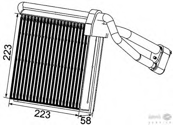 evaporator,aer conditionat 8FV 351 330-741 BEHR HELLA SERVICE - Vaporizator evaporator,aer conditionat 8FV 351 330-741 BEHR HELLA SERVICE - Vaporizator