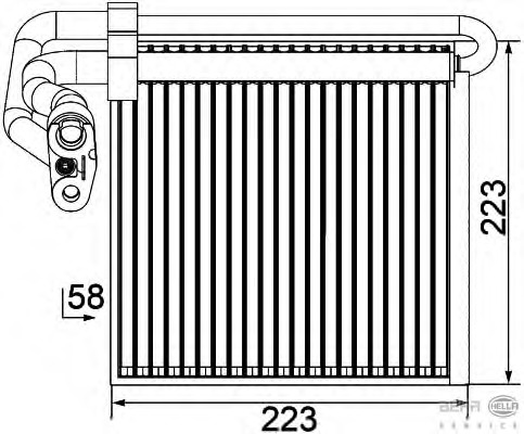 evaporator,aer conditionat 8FV 351 330-751 BEHR HELLA SERVICE - Vaporizator evaporator,aer conditionat 8FV 351 330-751 BEHR HELLA SERVICE - Vaporizator