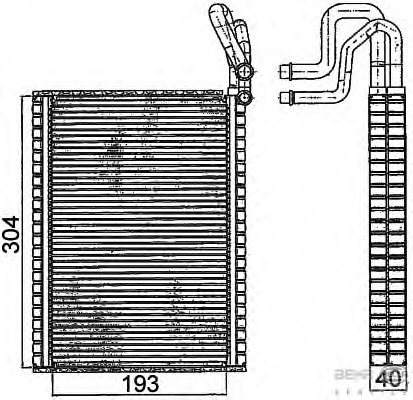 evaporator,aer conditionat 8FV 351 331-291 BEHR HELLA SERVICE - Vaporizator evaporator,aer conditionat 8FV 351 331-291 BEHR HELLA SERVICE - Vaporizator
