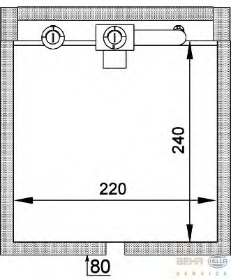 evaporator,aer conditionat 8FV 351 336-011 BEHR HELLA SERVICE - Vaporizator evaporator,aer conditionat 8FV 351 336-011 BEHR HELLA SERVICE - Vaporizator