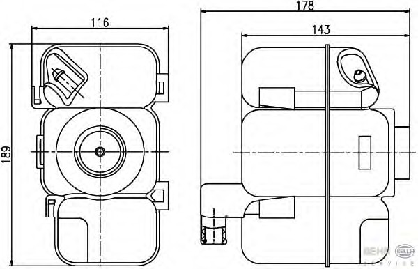 Vas de expansiune, racire 8MA 376 789-741 BEHR HELLA SERVICE - Vas de expansiune lichid racire Vas de expansiune, racire 8MA 376 789-741 BEHR HELLA SERVICE - Vas de expansiune lichid racire