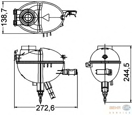 Vas de expansiune, racire 8MA 376 789-771 BEHR HELLA SERVICE - Vas de expansiune lichid racire Vas de expansiune, racire 8MA 376 789-771 BEHR HELLA SERVICE - Vas de expansiune lichid racire