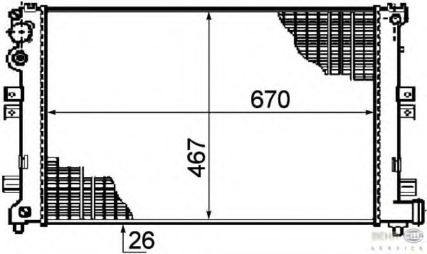 Radiator, racire motor 8MK 376 708-521 BEHR HELLA SERVICE - Radiator apa/piese Radiator, racire motor 8MK 376 708-521 BEHR HELLA SERVICE - Radiator apa/piese
