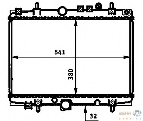 Radiator, racire motor 8MK 376 714-401 BEHR HELLA SERVICE - Radiator apa/piese Radiator, racire motor 8MK 376 714-401 BEHR HELLA SERVICE - Radiator apa/piese