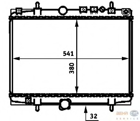 Radiator, racire motor 8MK 376 714-411 BEHR HELLA SERVICE - Radiator apa/piese Radiator, racire motor 8MK 376 714-411 BEHR HELLA SERVICE - Radiator apa/piese