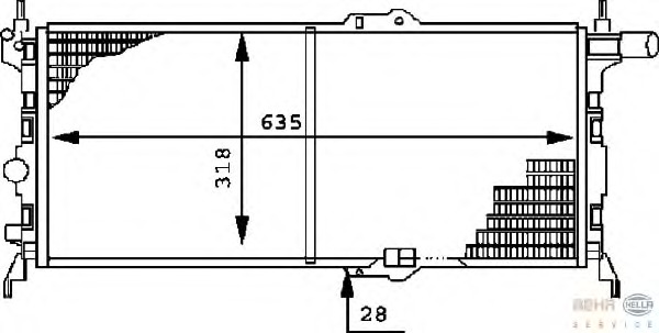 Radiator, racire motor 8MK 376 715-691 BEHR HELLA SERVICE - Radiator apa/piese Radiator, racire motor 8MK 376 715-691 BEHR HELLA SERVICE - Radiator apa/piese