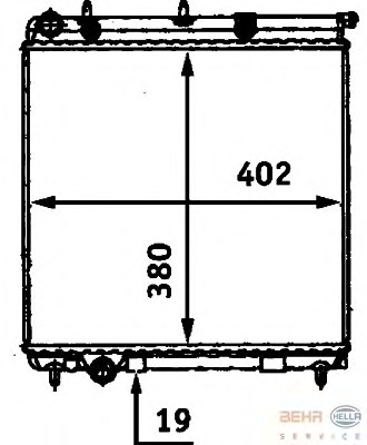 Radiator, racire motor 8MK 376 718-631 BEHR HELLA SERVICE - Radiator apa/piese Radiator, racire motor 8MK 376 718-631 BEHR HELLA SERVICE - Radiator apa/piese