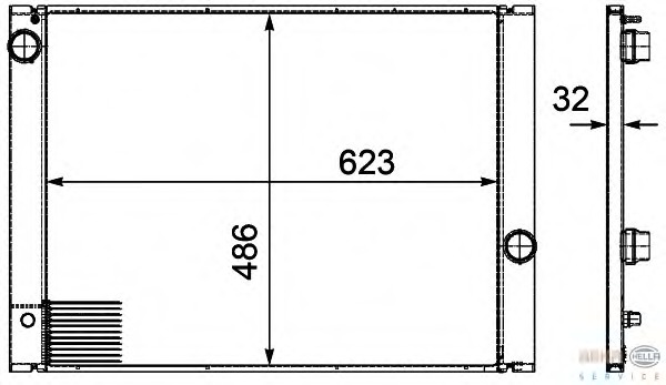 Radiator, racire motor 8MK 376 719-131 BEHR HELLA SERVICE - Radiator apa/piese Radiator, racire motor 8MK 376 719-131 BEHR HELLA SERVICE - Radiator apa/piese