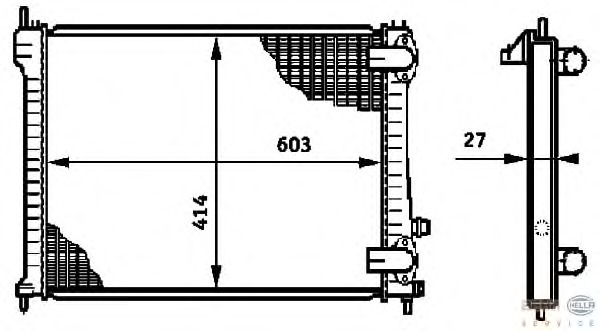 Radiator, racire motor 8MK 376 719-281 BEHR HELLA SERVICE - Radiator apa/piese Radiator, racire motor 8MK 376 719-281 BEHR HELLA SERVICE - Radiator apa/piese