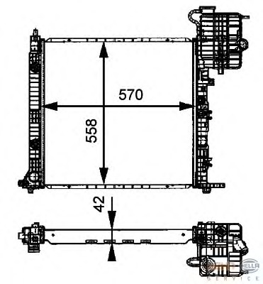 Radiator, racire motor 8MK 376 721-391 BEHR HELLA SERVICE - Radiator apa/piese Radiator, racire motor 8MK 376 721-391 BEHR HELLA SERVICE - Radiator apa/piese
