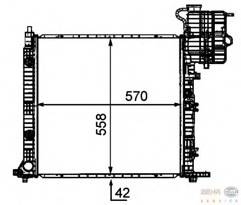 Radiator, racire motor 8MK 376 721-411 BEHR HELLA SERVICE - Radiator apa/piese Radiator, racire motor 8MK 376 721-411 BEHR HELLA SERVICE - Radiator apa/piese