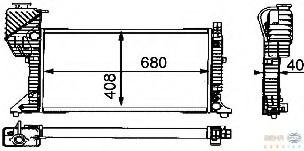 Radiator, racire motor 8MK 376 721-431 BEHR HELLA SERVICE - Radiator apa/piese Radiator, racire motor 8MK 376 721-431 BEHR HELLA SERVICE - Radiator apa/piese