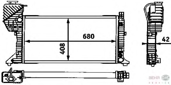 Radiator, racire motor 8MK 376 721-441 BEHR HELLA SERVICE - Radiator apa/piese Radiator, racire motor 8MK 376 721-441 BEHR HELLA SERVICE - Radiator apa/piese