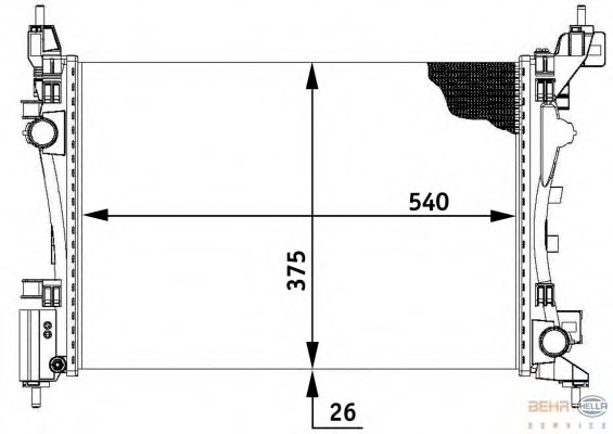 Radiator, racire motor 8MK 376 728-781 BEHR HELLA SERVICE - Radiator apa/piese Radiator, racire motor 8MK 376 728-781 BEHR HELLA SERVICE - Radiator apa/piese