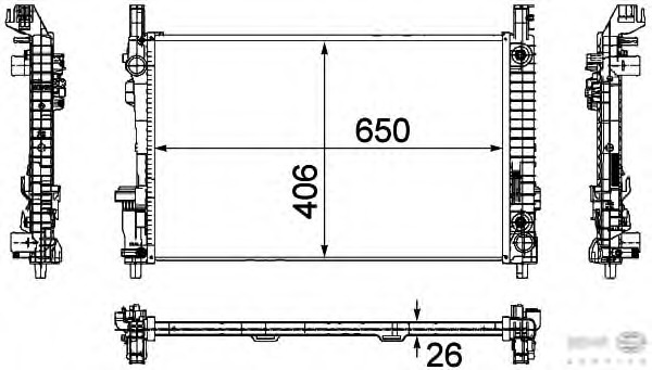 Radiator, racire motor 8MK 376 730-561 BEHR HELLA SERVICE - Radiator apa/piese Radiator, racire motor 8MK 376 730-561 BEHR HELLA SERVICE - Radiator apa/piese