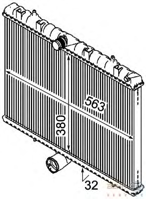 Radiator, racire motor 8MK 376 745-131 BEHR HELLA SERVICE - Radiator apa/piese Radiator, racire motor 8MK 376 745-131 BEHR HELLA SERVICE - Radiator apa/piese