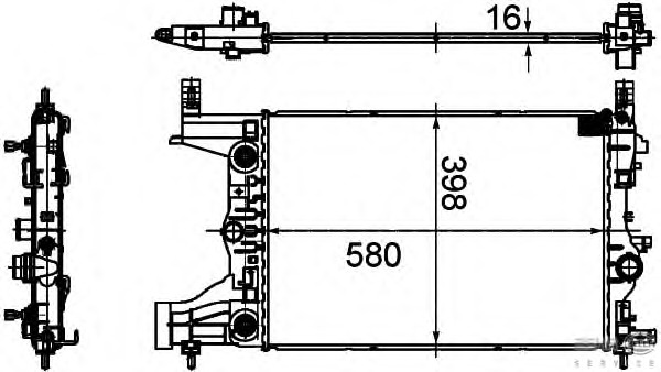 Radiator, racire motor 8MK 376 749-851 BEHR HELLA SERVICE - Radiator apa/piese Radiator, racire motor 8MK 376 749-851 BEHR HELLA SERVICE - Radiator apa/piese