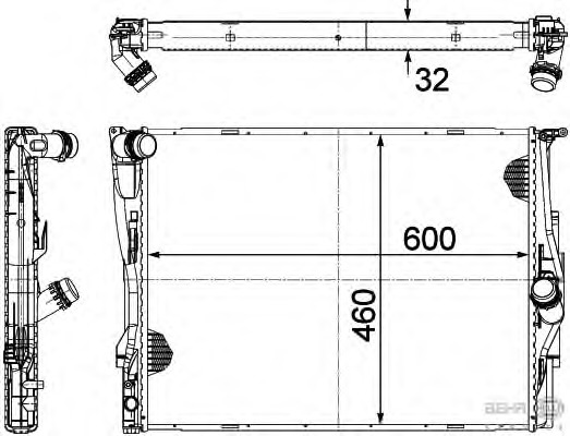 Radiator, racire motor 8MK 376 754-061 BEHR HELLA SERVICE - Radiator apa/piese Radiator, racire motor 8MK 376 754-061 BEHR HELLA SERVICE - Radiator apa/piese