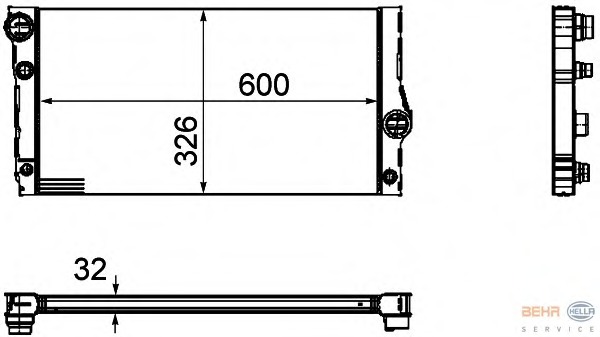 Radiator, racire motor 8MK 376 754-141 BEHR HELLA SERVICE - Radiator apa/piese Radiator, racire motor 8MK 376 754-141 BEHR HELLA SERVICE - Radiator apa/piese