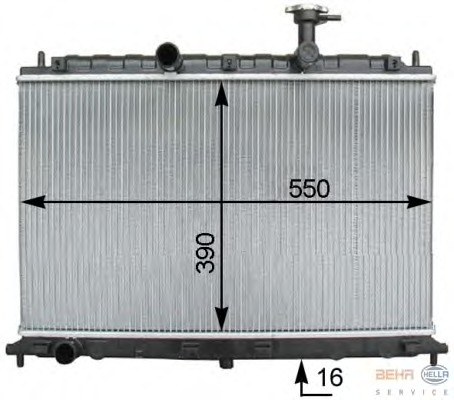 Radiator, racire motor 8MK 376 762-441 BEHR HELLA SERVICE - Radiator apa/piese Radiator, racire motor 8MK 376 762-441 BEHR HELLA SERVICE - Radiator apa/piese