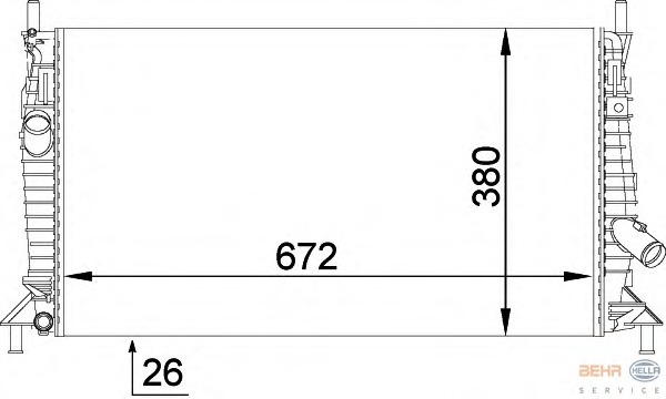 Radiator, racire motor 8MK 376 764-261 BEHR HELLA SERVICE - Radiator apa/piese Radiator, racire motor 8MK 376 764-261 BEHR HELLA SERVICE - Radiator apa/piese