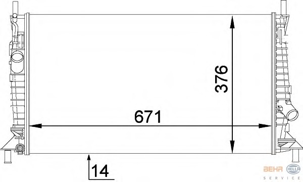 Radiator, racire motor 8MK 376 764-281 BEHR HELLA SERVICE - Radiator apa/piese Radiator, racire motor 8MK 376 764-281 BEHR HELLA SERVICE - Radiator apa/piese
