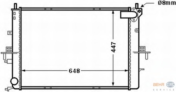 Radiator, racire motor 8MK 376 772-211 BEHR HELLA SERVICE - Radiator apa/piese Radiator, racire motor 8MK 376 772-211 BEHR HELLA SERVICE - Radiator apa/piese