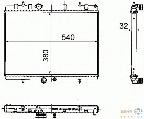 Radiator, racire motor 8MK 376 781-111 BEHR HELLA SERVICE - Radiator apa/piese Radiator, racire motor 8MK 376 781-111 BEHR HELLA SERVICE - Radiator apa/piese