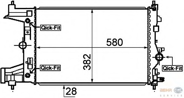Radiator, racire motor 8MK 376 910-351 BEHR HELLA SERVICE - Radiator apa/piese Radiator, racire motor 8MK 376 910-351 BEHR HELLA SERVICE - Radiator apa/piese