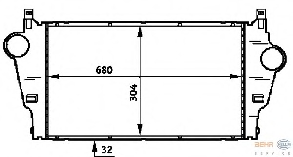 Intercooler, compresor 8ML 376 723-291 BEHR HELLA SERVICE - Turbocompressor Intercooler, compresor 8ML 376 723-291 BEHR HELLA SERVICE - Turbocompressor