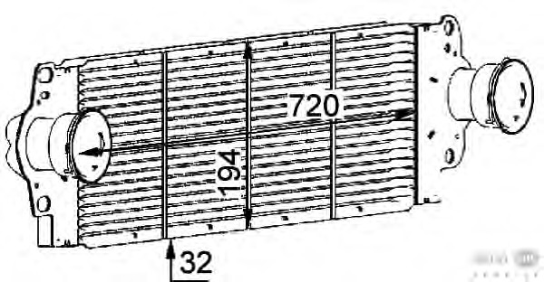Intercooler, compresor 8ML 376 723-511 BEHR HELLA SERVICE - Turbocompressor Intercooler, compresor 8ML 376 723-511 BEHR HELLA SERVICE - Turbocompressor
