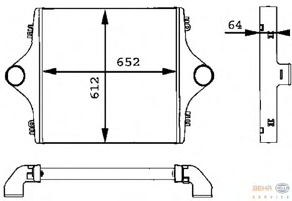 Intercooler, compresor 8ML 376 723-741 BEHR HELLA SERVICE - Turbocompressor Intercooler, compresor 8ML 376 723-741 BEHR HELLA SERVICE - Turbocompressor