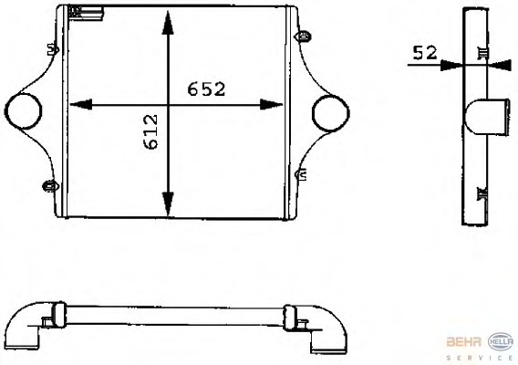 Intercooler, compresor 8ML 376 723-761 BEHR HELLA SERVICE - Turbocompressor Intercooler, compresor 8ML 376 723-761 BEHR HELLA SERVICE - Turbocompressor