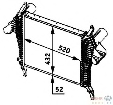 Intercooler, compresor 8ML 376 724-231 BEHR HELLA SERVICE - Turbocompressor Intercooler, compresor 8ML 376 724-231 BEHR HELLA SERVICE - Turbocompressor