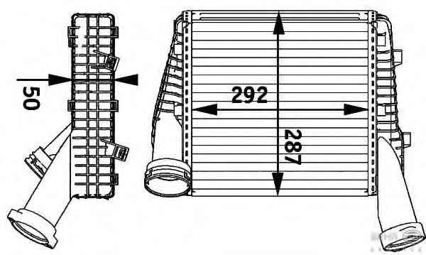 Intercooler, compresor 8ML 376 729-561 BEHR HELLA SERVICE - Turbocompressor Intercooler, compresor 8ML 376 729-561 BEHR HELLA SERVICE - Turbocompressor